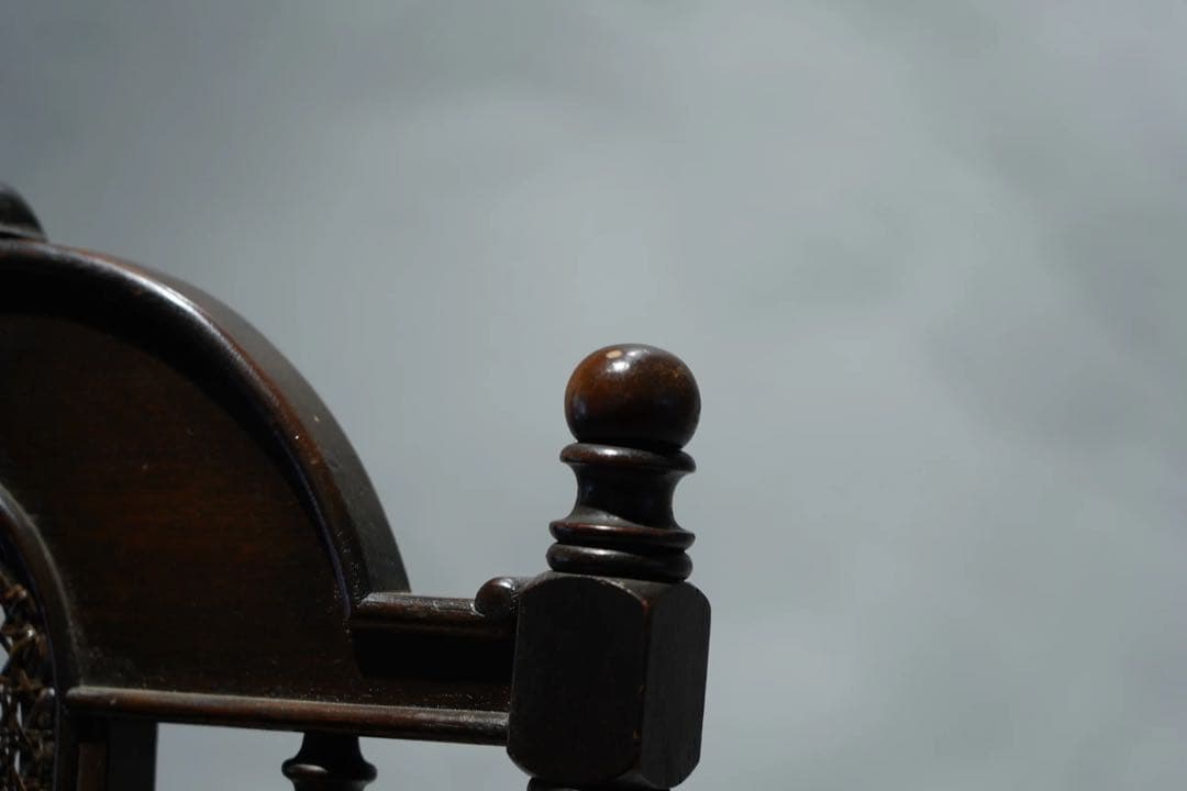 ドクターチェア　大正時代　アンティーク　Japanese antique 張替済