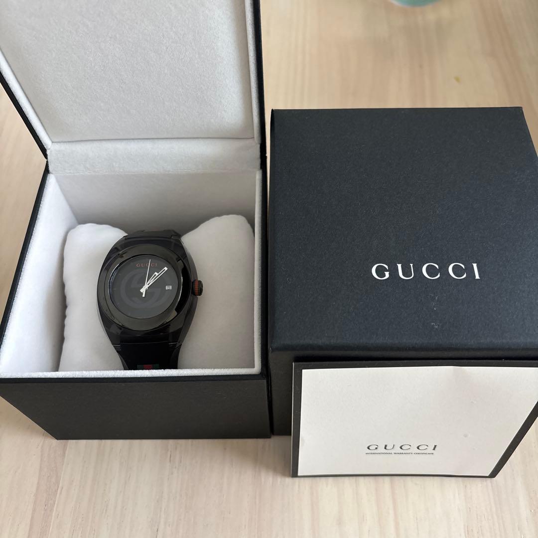 (麺)GUCCI SYNC ラバーベルト時計 (値下げ)