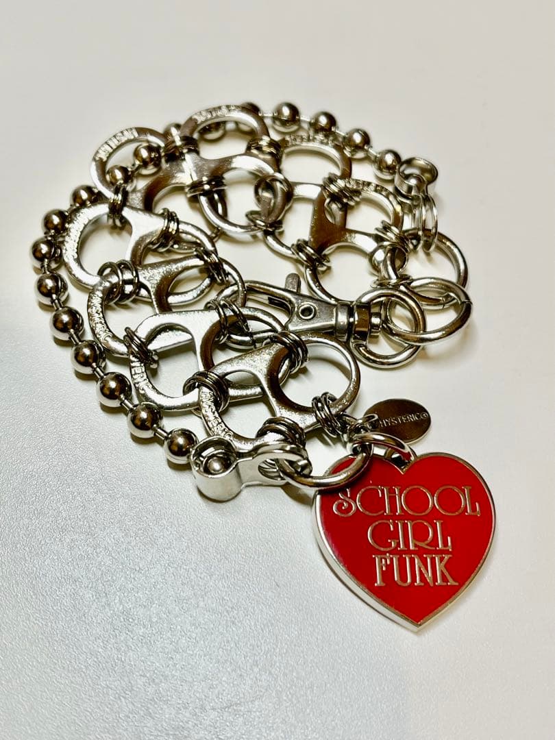 ヒステリックグラマー　GIRL FUNK チェーンブレスレット　 ハート