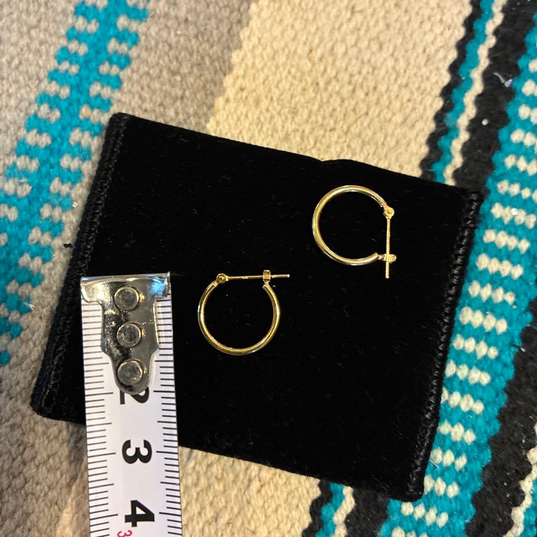 K18 YG ピアス フープピアス 18金 アクセサリー