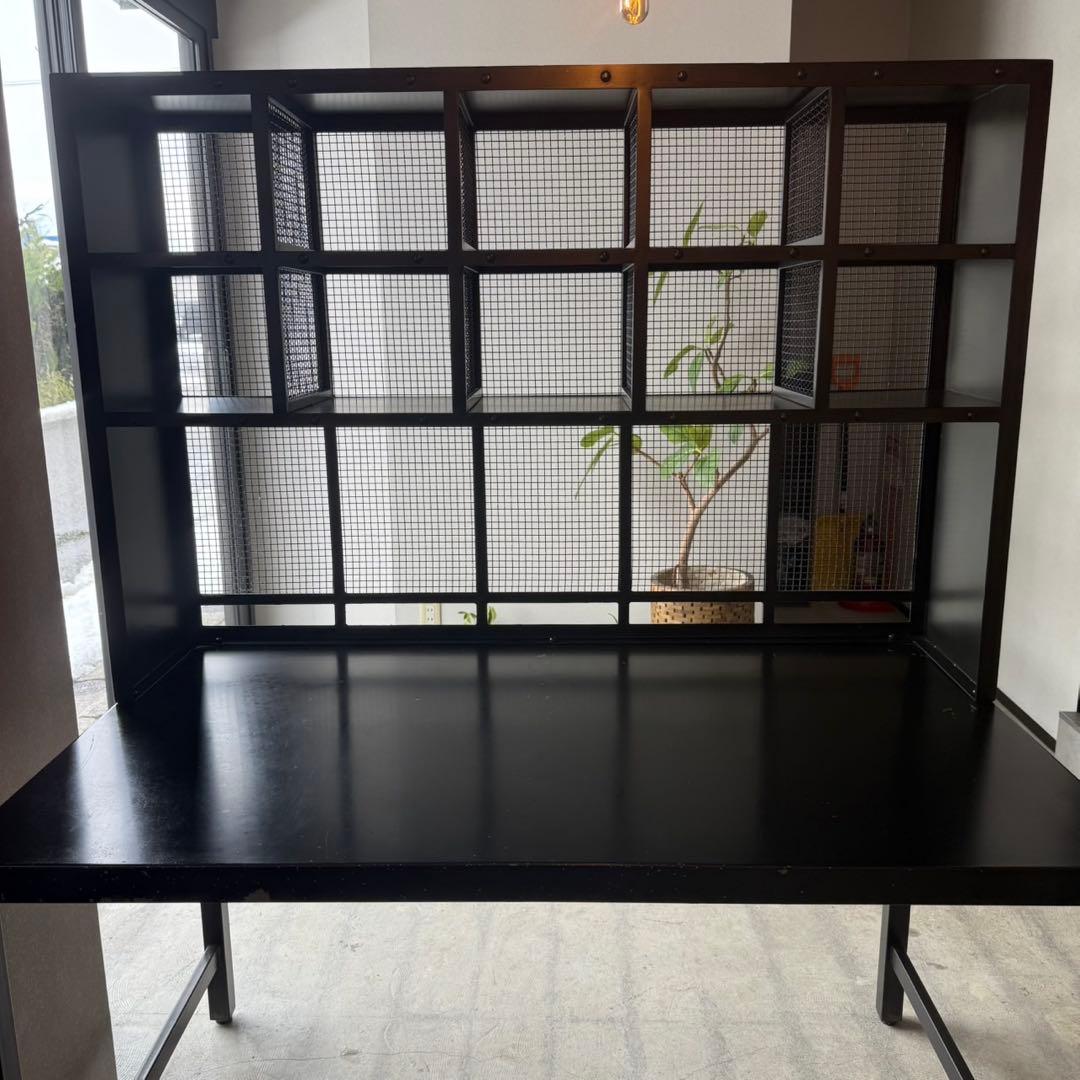 インダストリアル棚　ブラック金属棚