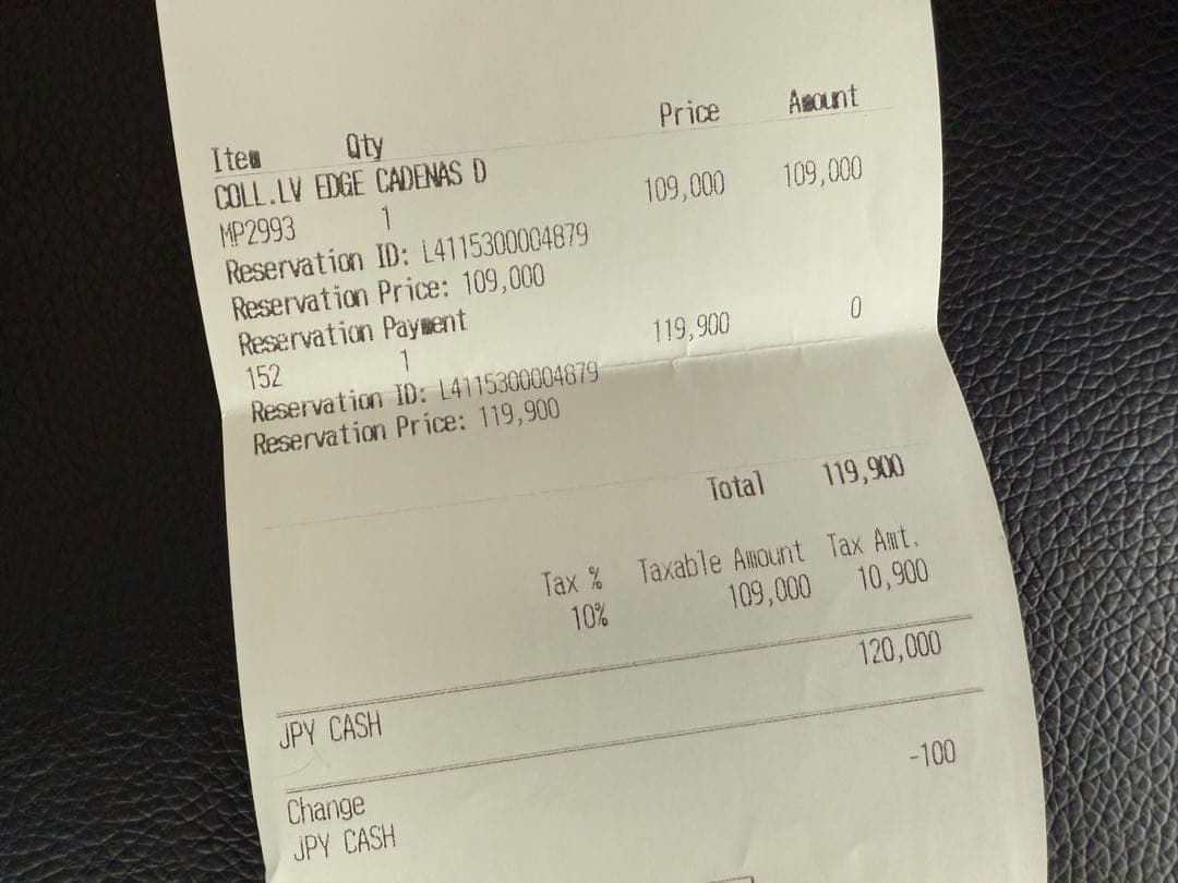 Louis Vuitton Cadenas D ネックレス ゴールド　箱なし