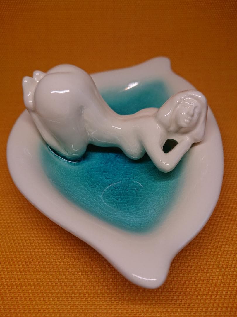 ビンテージ　人形　陶器　オブジェ　置物　インテリア　工芸品　美術品　A2935