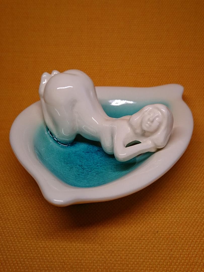 ビンテージ　人形　陶器　オブジェ　置物　インテリア　工芸品　美術品　A2935