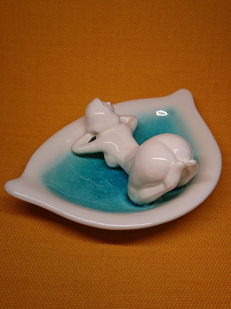 ビンテージ　人形　陶器　オブジェ　置物　インテリア　工芸品　美術品　A2935