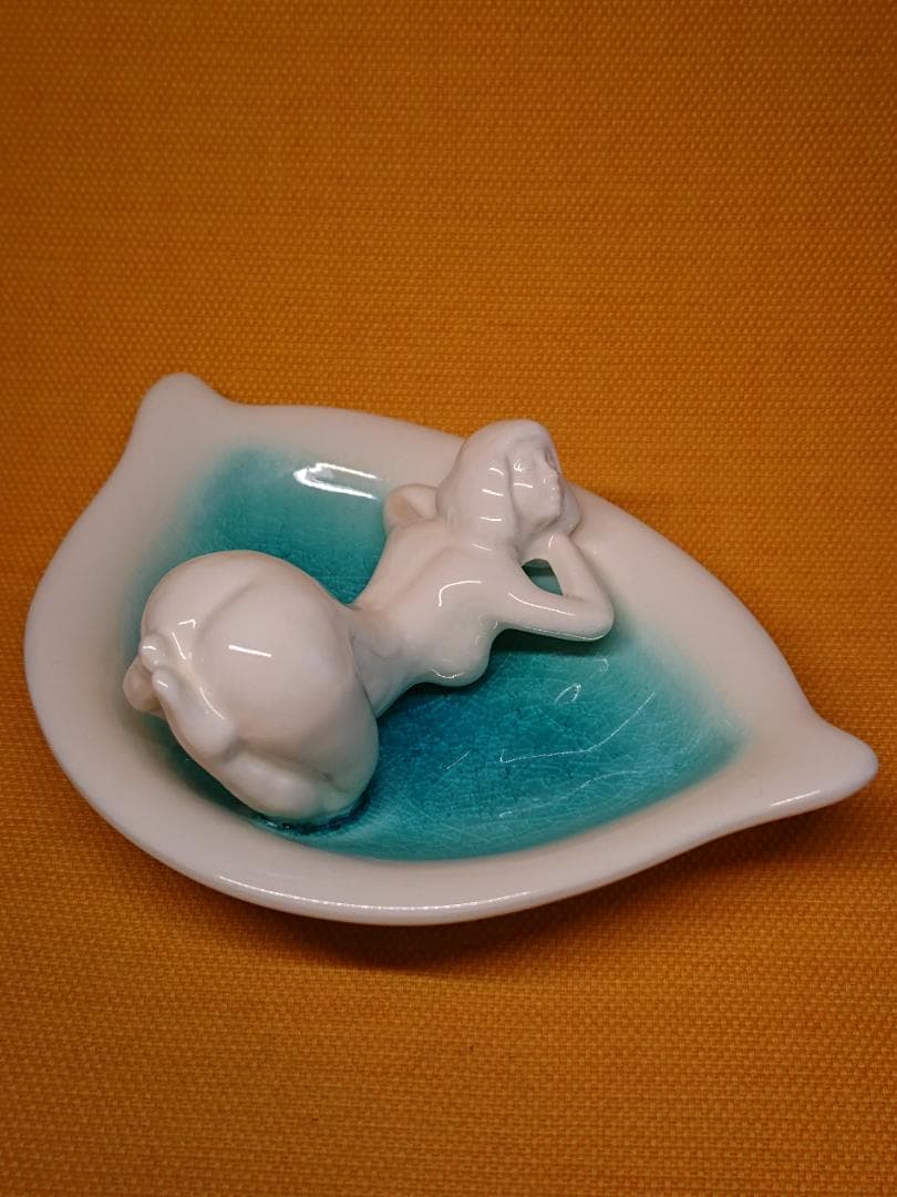 ビンテージ　人形　陶器　オブジェ　置物　インテリア　工芸品　美術品　A2935