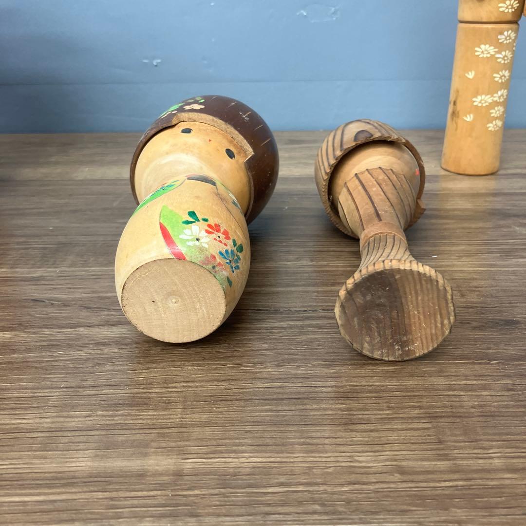 D-3 こけし 郷土玩具 伝統こけし 創作こけし 木製人形 9体セット 大量