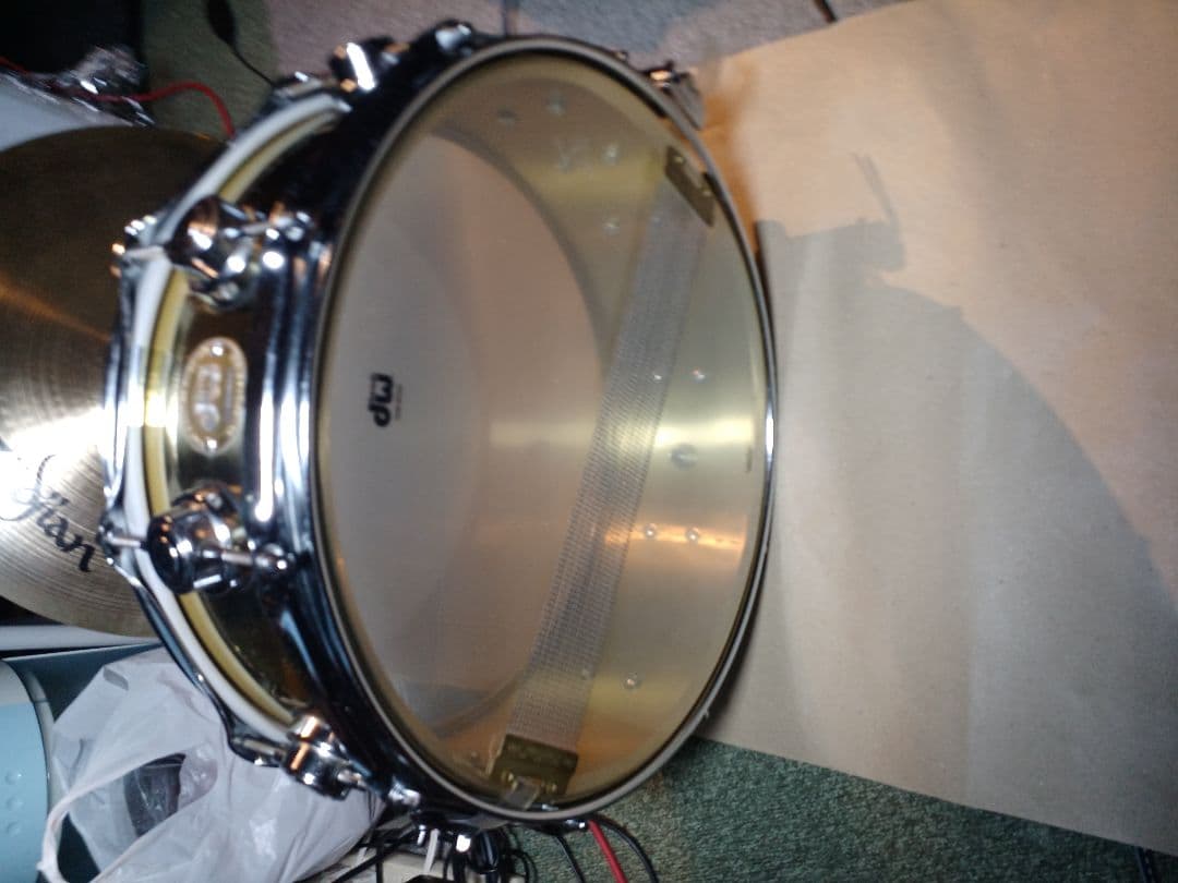 DW　ブロンズスネア　14×5.5 ソフトケース付き