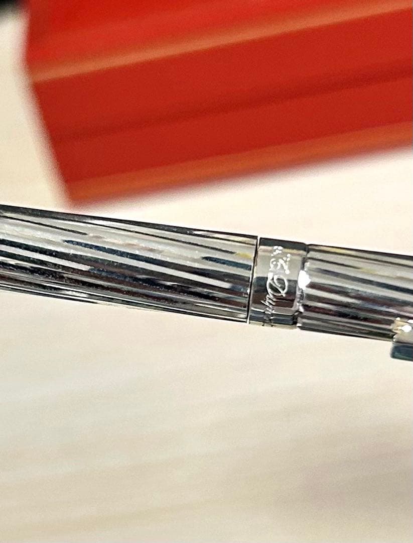 S.T.DUPONT デュポン ボールペン　シルバー　※元箱付属品　ツイスト