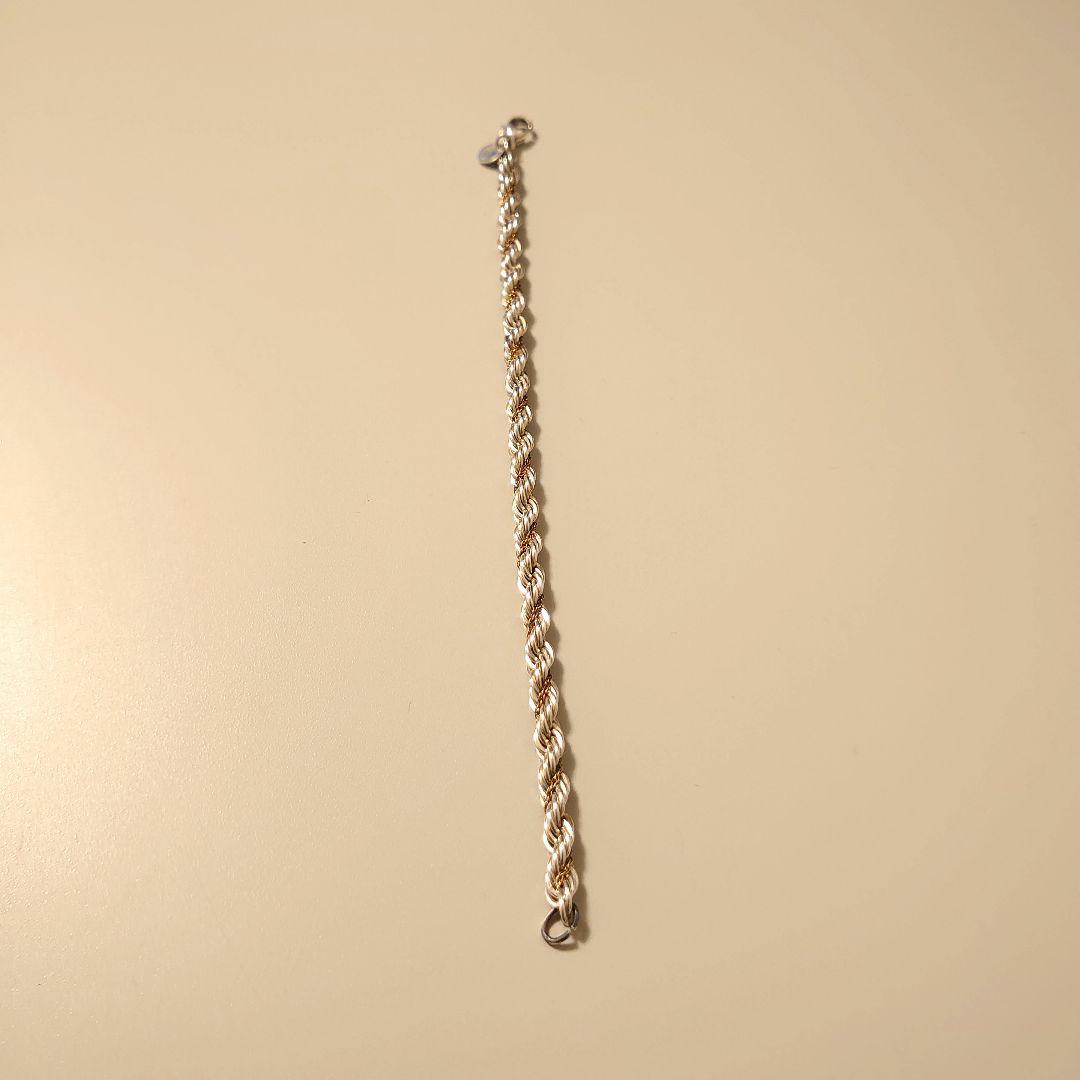 ティファニー　ヴィンテージ　旧ロゴ　スクリューブレスレット　Sv925xK18