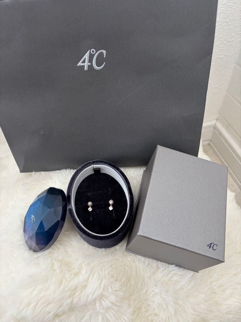 4°C K10ピンクゴールド ピアス(Holiday Limited)