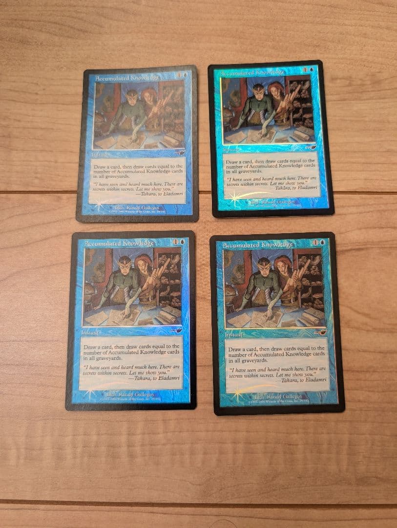 【蓄積した知識】【初版】【旧枠】【foil】