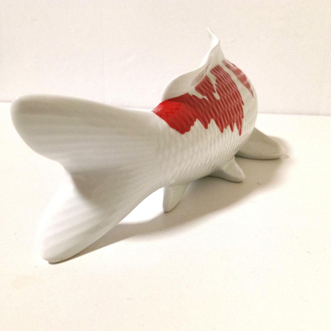 有田焼 勝山窯 錦鯉 陶器置物 鯉オブジェ