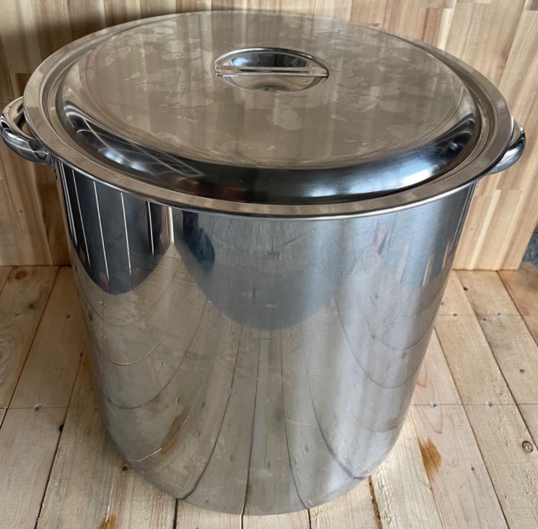 寸胴鍋42ｃｍステンレス目盛付寸胴鍋58Lステンレス仕込み鍋大量業務φ420