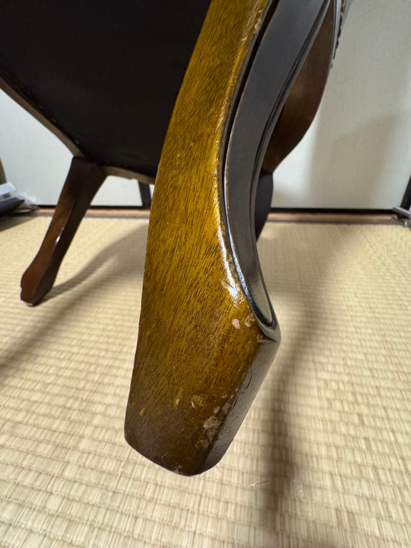 肘掛け アームチェア ゴブラン織 花柄 バラ ロココ調 猫脚 ヴィンテージ