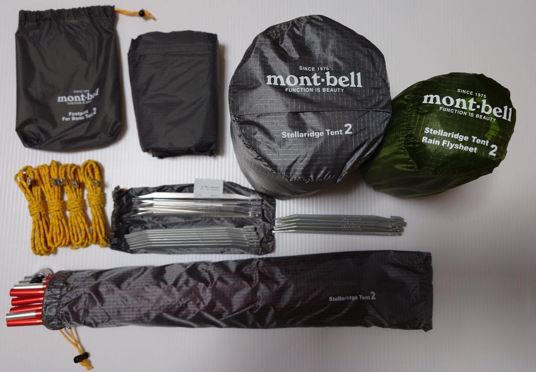 美品 ステラリッジテント2本体 専用レインフライ+専用グラウンドシート