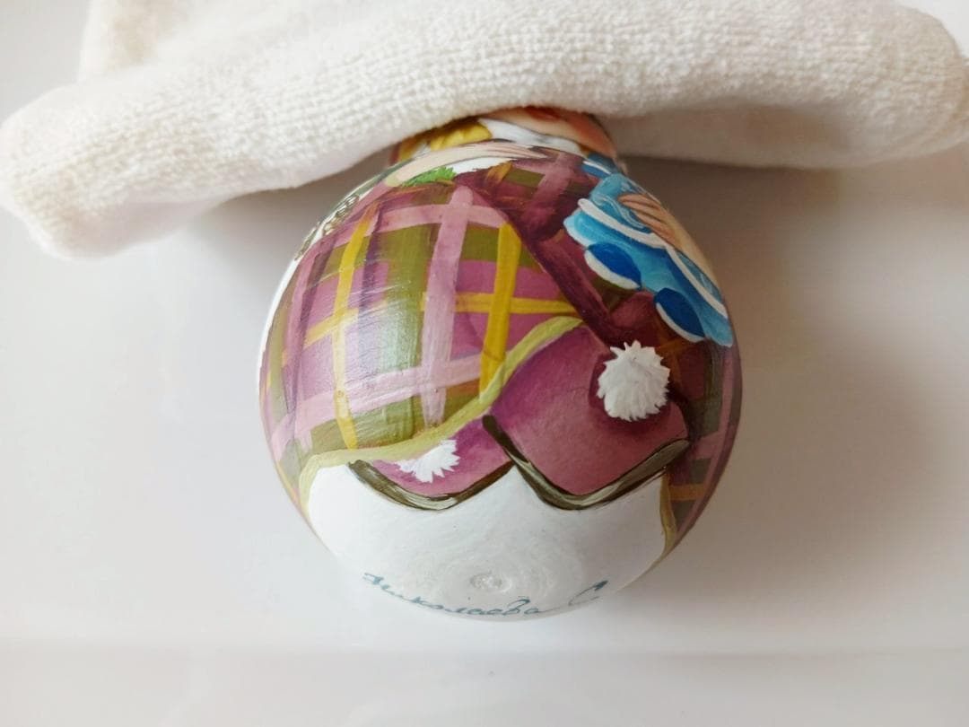 【CBT025】9cm級 おきあがりこぼし(大) スベトラーナ　雪娘