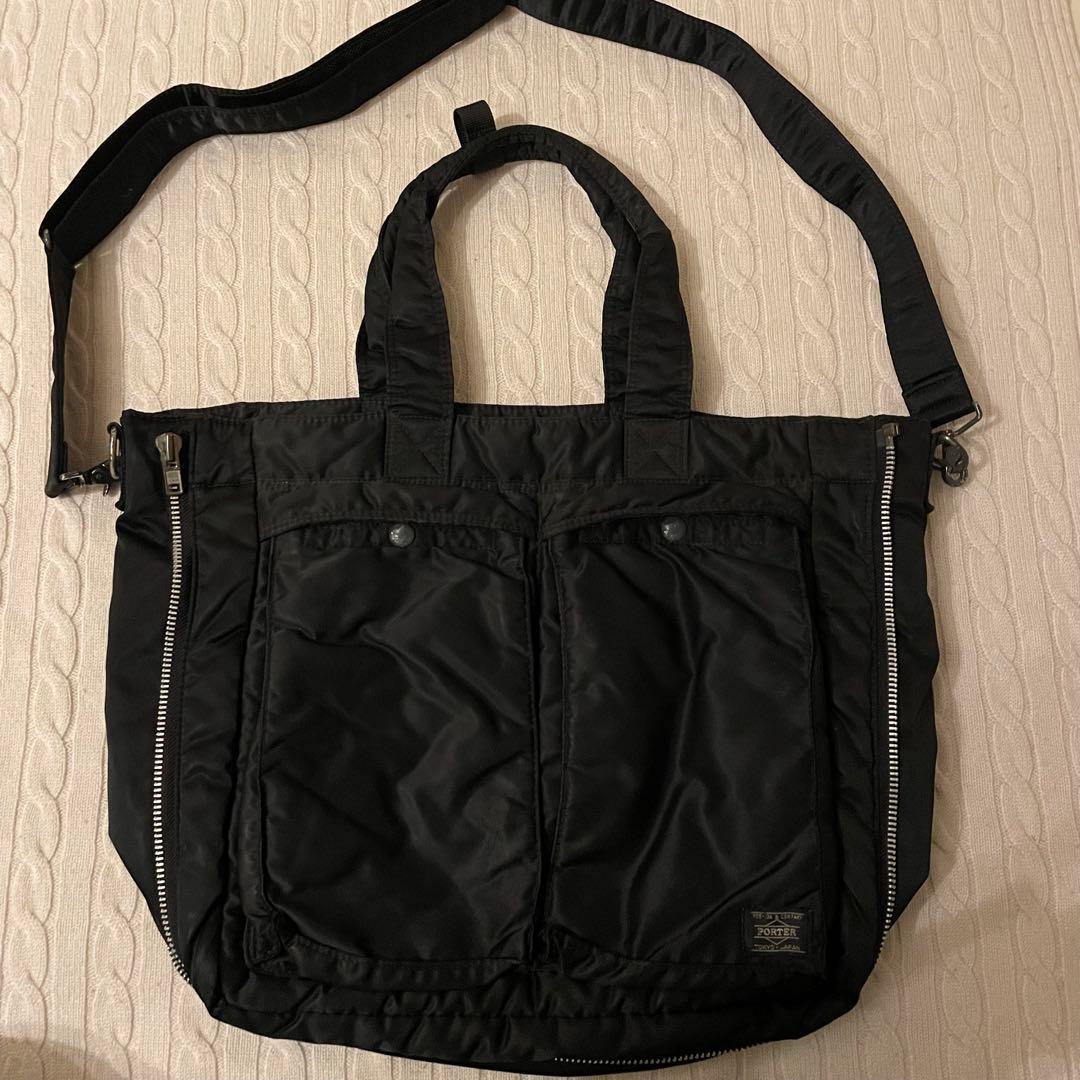【希少✨】PORTER タンカー 2way トートバッグ サイドジップ 大容量