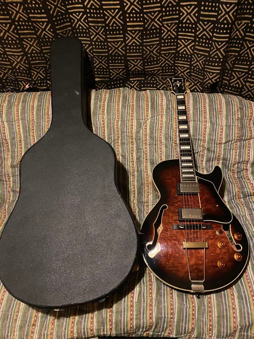 h*e様 Ibanez AG95QA-DBS/スモールボディフルアコ・ウッドブリ
