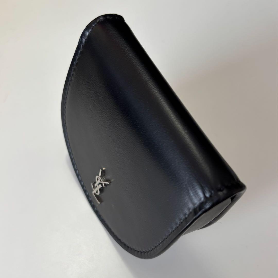 もりかん様【超美品】SAINT LAURENT 黒レザーケース