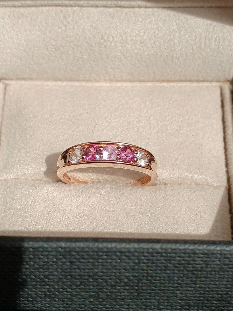 【Hako】ツツミ♡K10♡サファイア♡ガーネット♡モルガナイト♡証明書付