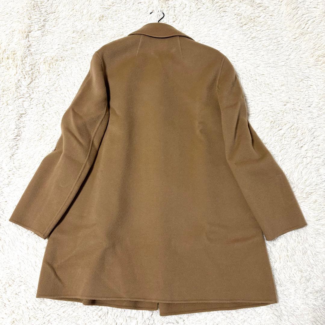 セオリー ダブルフェイス ジャケット オープンコート カシミヤ混 リバーコート