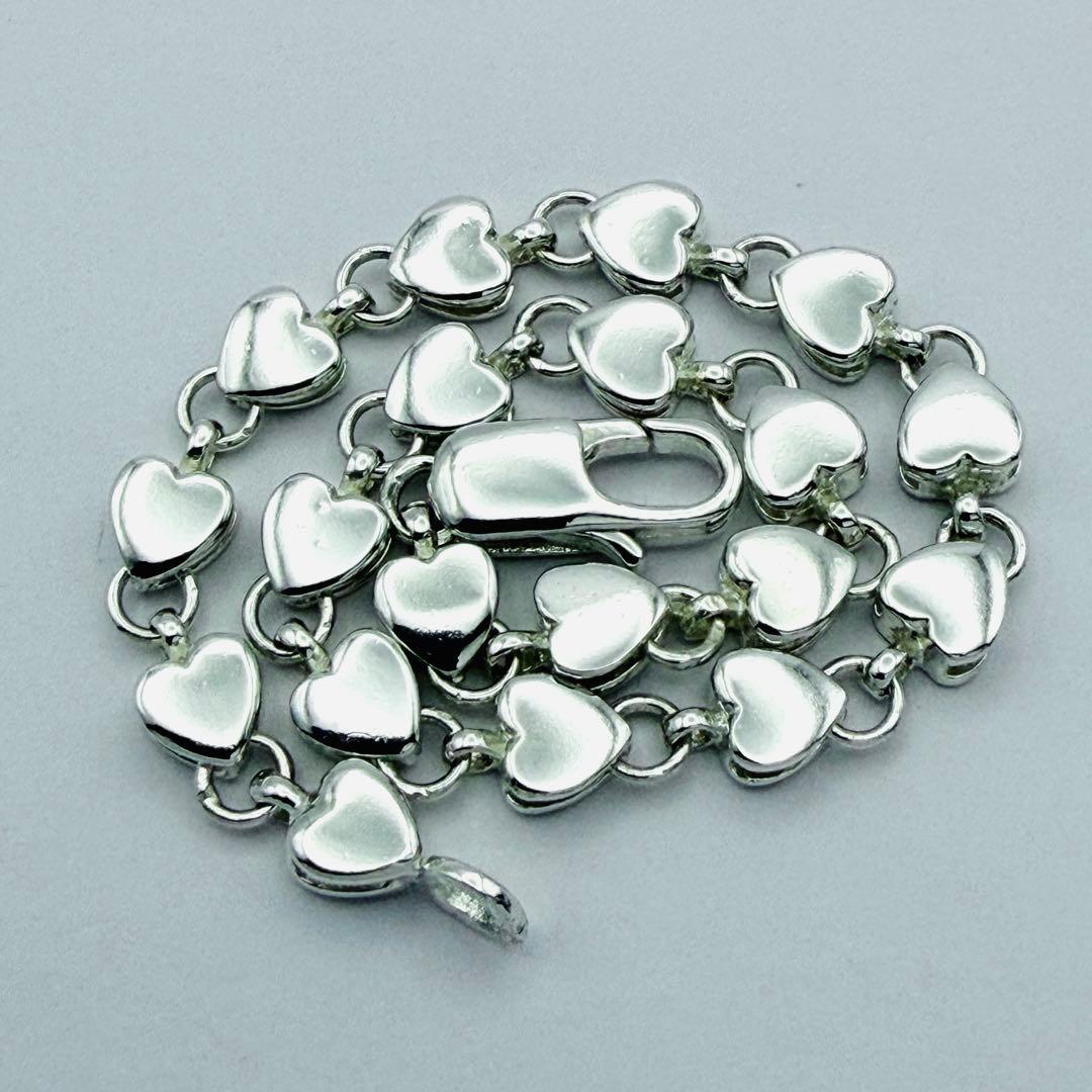 美品 オールドティファニー パフハート ブレスレット シルバー925