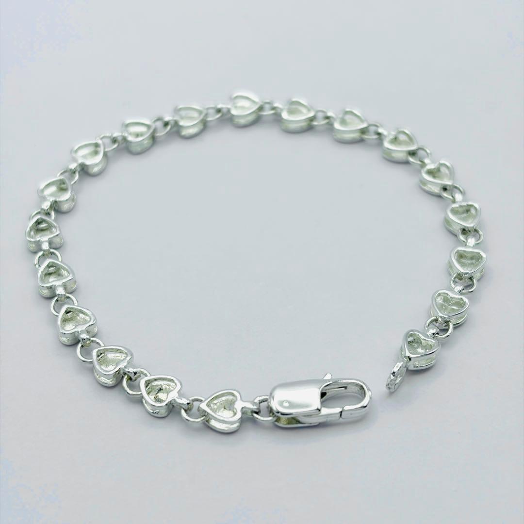 美品 オールドティファニー パフハート ブレスレット シルバー925