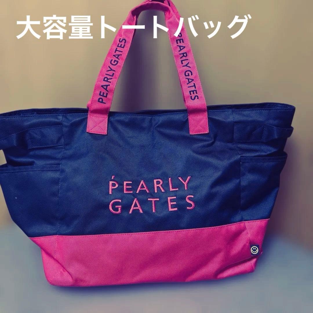 PEARLY GATES 大容量トートバッグ さくらシリーズ　ブラック/レッド