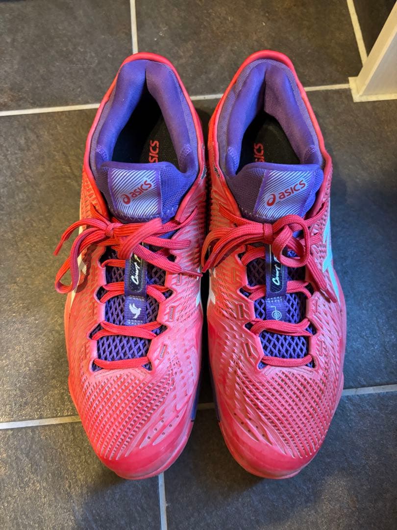 asics Court FF 2 テニスシューズ レッド 28.5