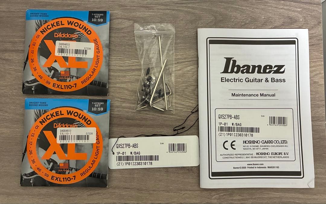 Ibanez QX527PB-ABS 7弦 初期型 LUNDGREN M7