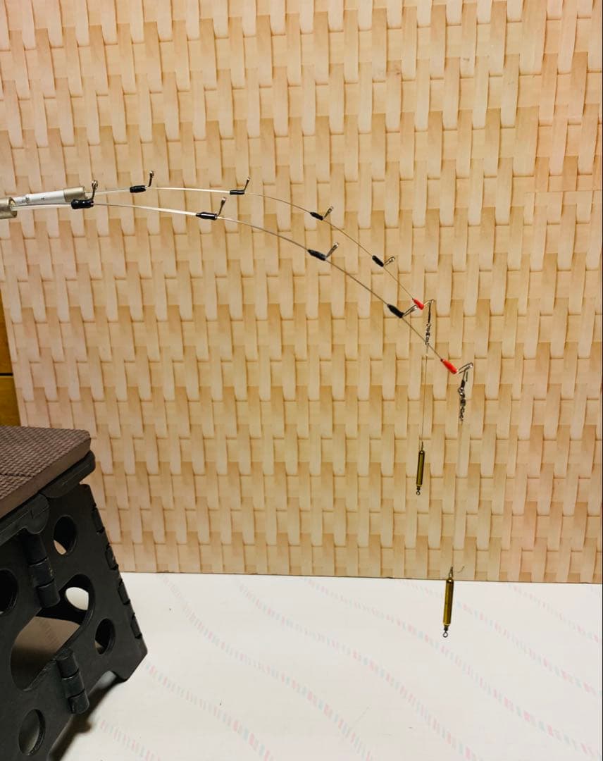 ワカサギステンレス穂先 全長約255ミリ　２本