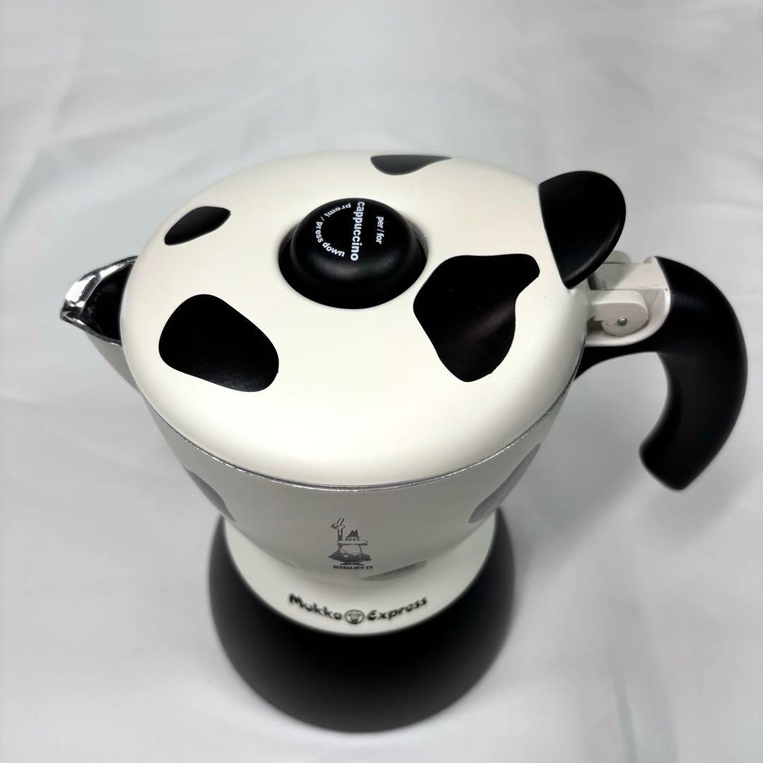直火式 ビアレッティ ムッカエキスプレス カプチーノ カフェラテメーカー 牛柄