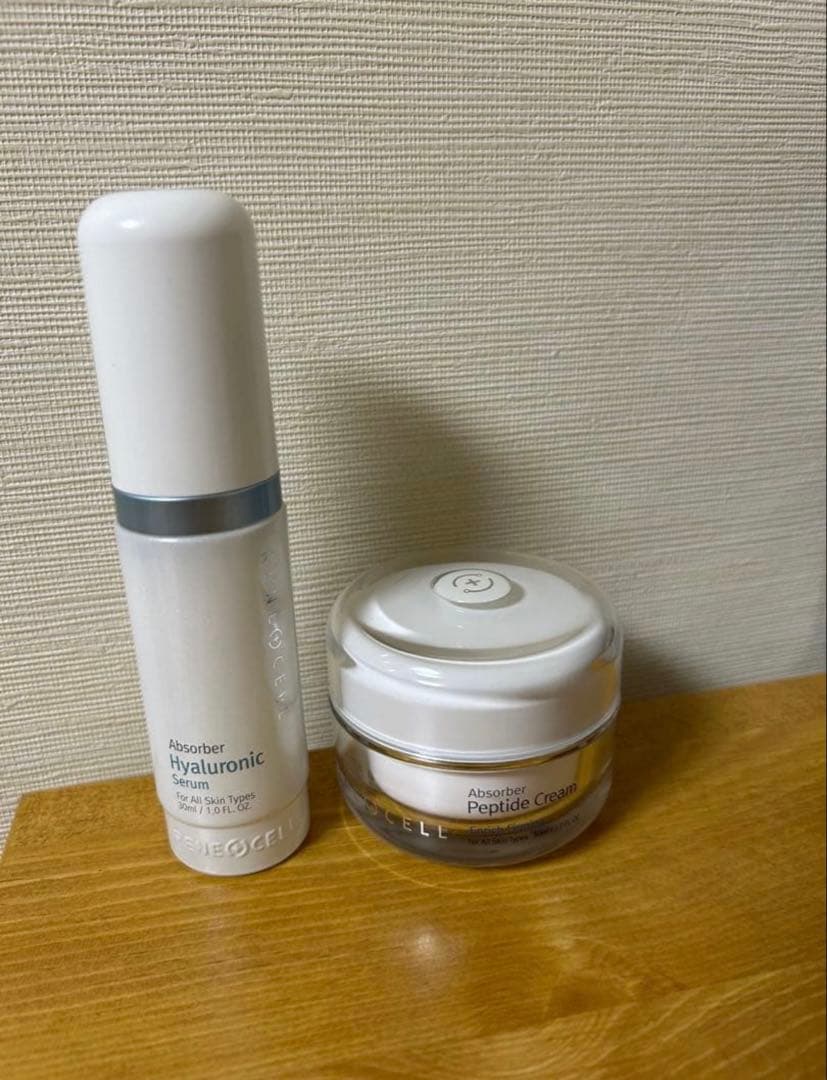 韓国大人気なルネセルペプチドクリームとヒアルロニンクセラム2点セット