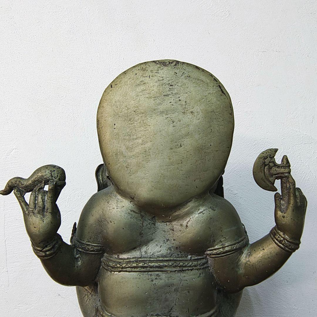 ガネーシャ 神像 仏像 台座付き H39.5cm