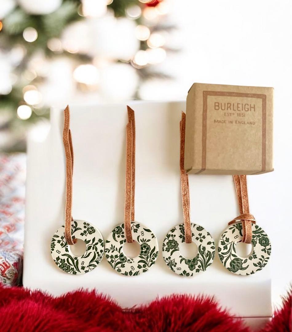 ＜新品＞Burleigh ☆４個☆クリスマスデコレーション・リーガルピーコック