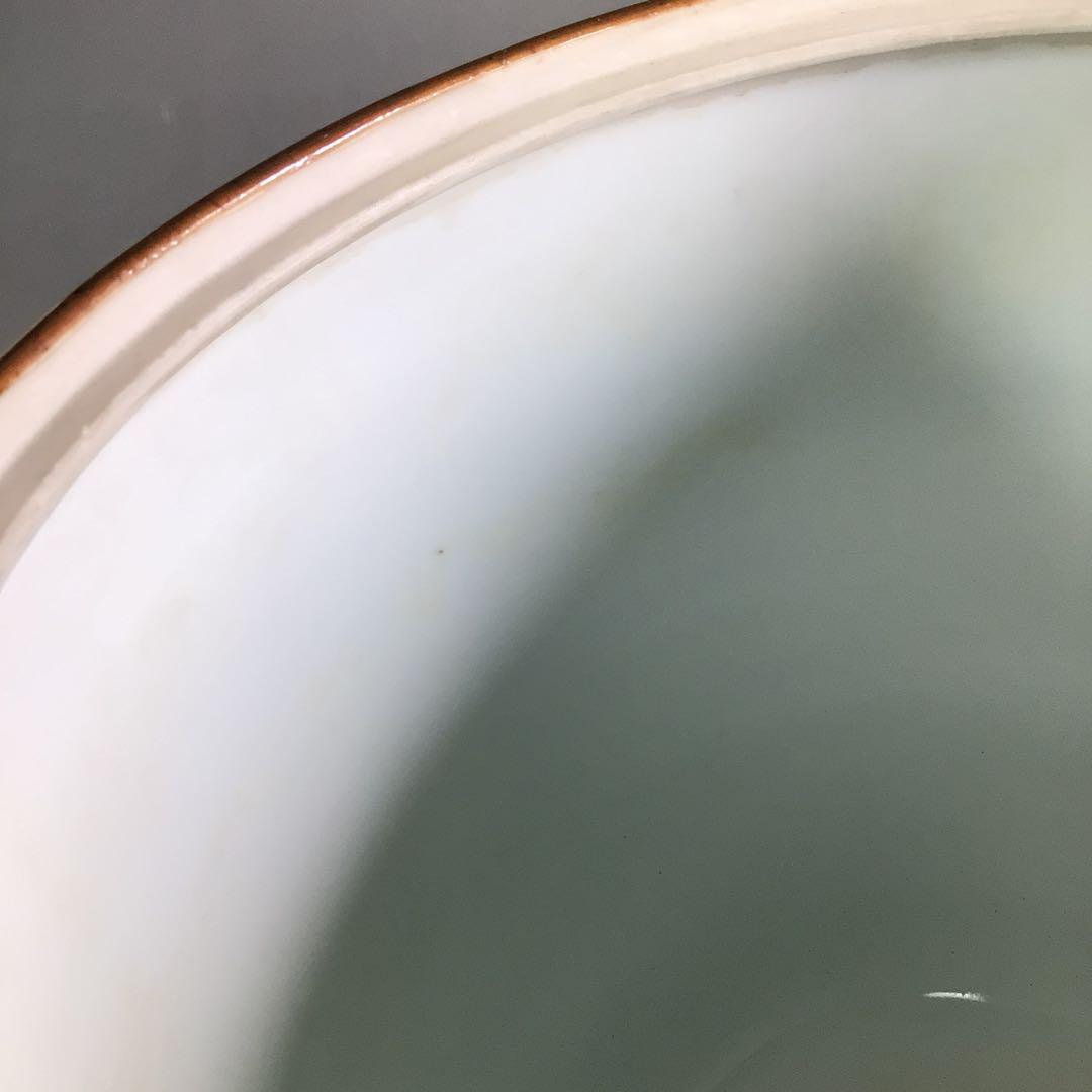 Ｒ５０６　水指　『平安　祥堂造』『染付山水風景文』『一重口水指』　木箱　茶道具