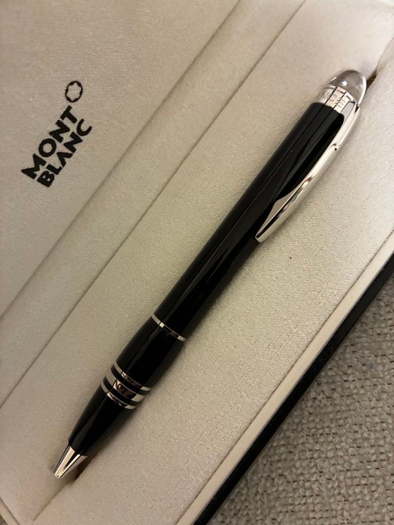 ◾️美品◾️モンブランスターウォーカー ボールペン◾️ミッドナイトブラック◾️新リフィル