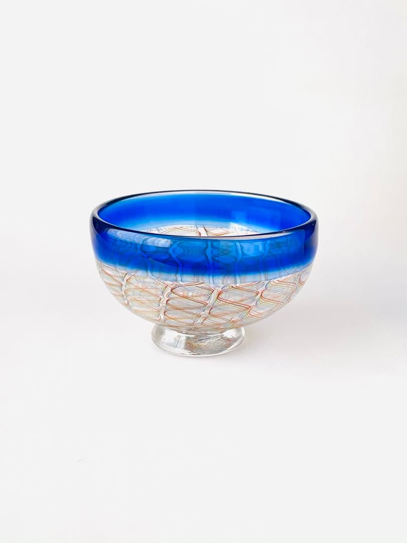 吹きガラス　うつわ　レースガラスA