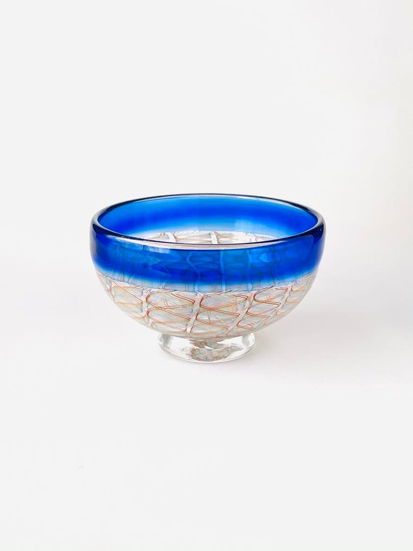 吹きガラス　うつわ　レースガラスA