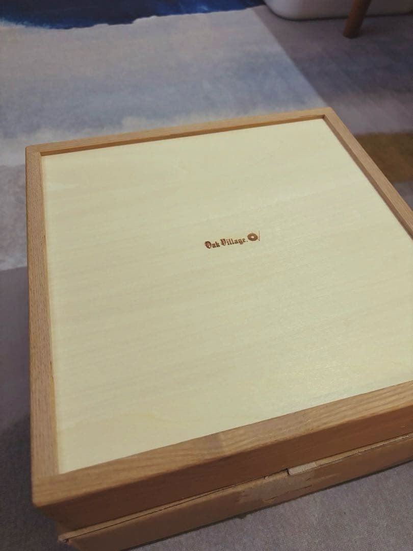 新品未使用【オークヴィレッジ】寄木の積木セット(木箱入り)