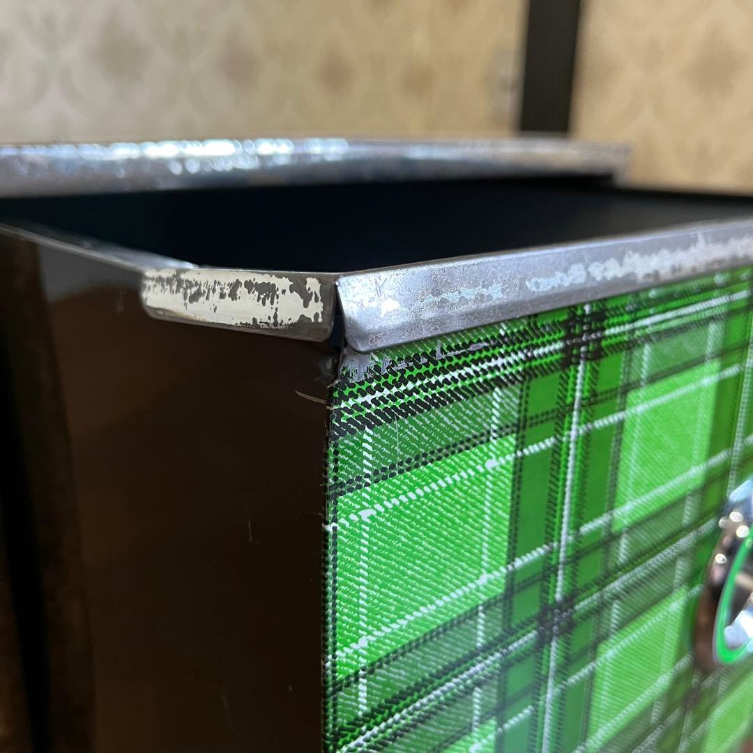 【アンティーク】① 昭和レトロ レトロポップ ブリキ 衣装ケース 収納ボックス