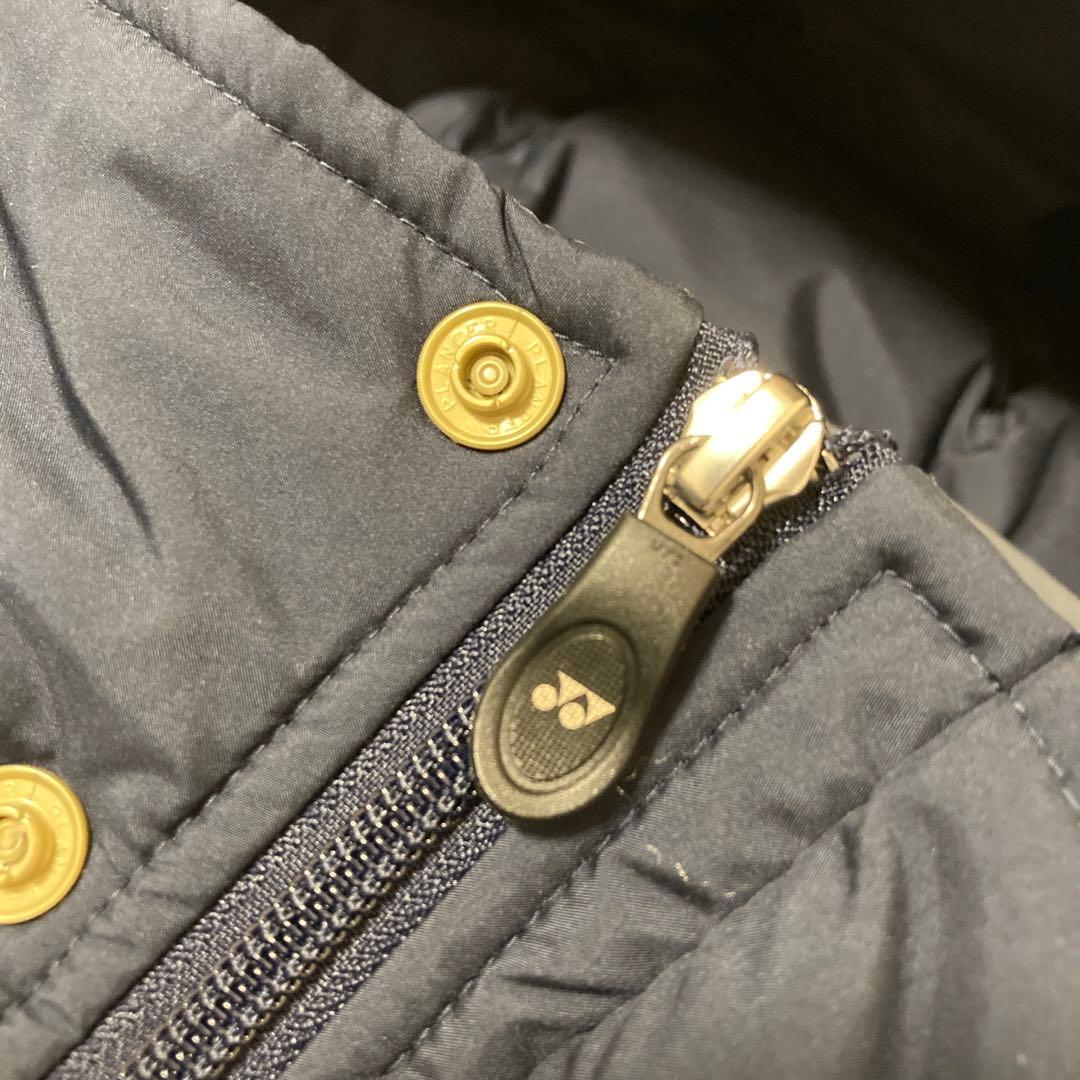 YONEX★ユニ中綿ハーフコート紺SS★ベンチコート防寒ソフトテニスバドミントン