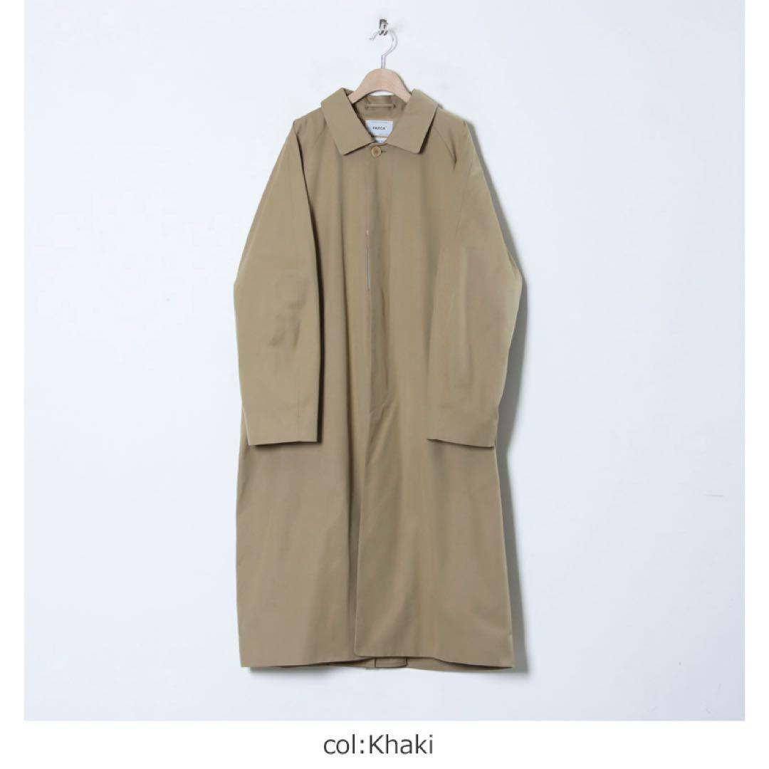 YAECA ヤエカ　ステンカラーコート　32 ベージュ カーキ　S