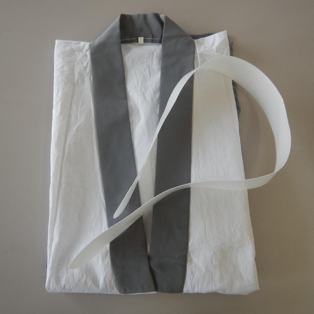 男子　ジュニア　小学六年生　和装・卒業式セット　羽織袴　グレー