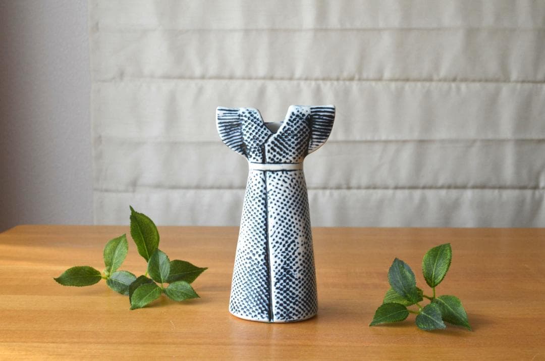 希少●リサラーソン●ワードローブ/ドレス●ロールストランド製　花瓶 ベース 花器