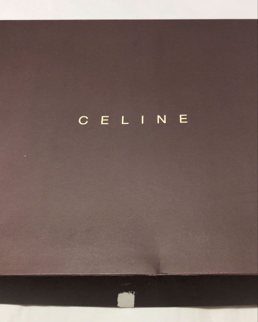 セリーヌ CELINE 羽毛ダウンベスト 肩当て 茶色 羽毛100％