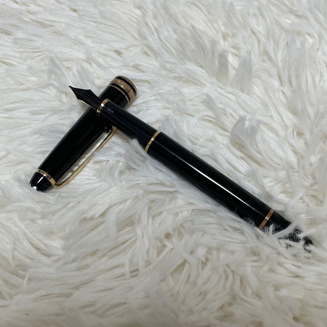 美品 モンブラン 万年筆 マイスターシュテュック 4810 14K 黒 箱付
