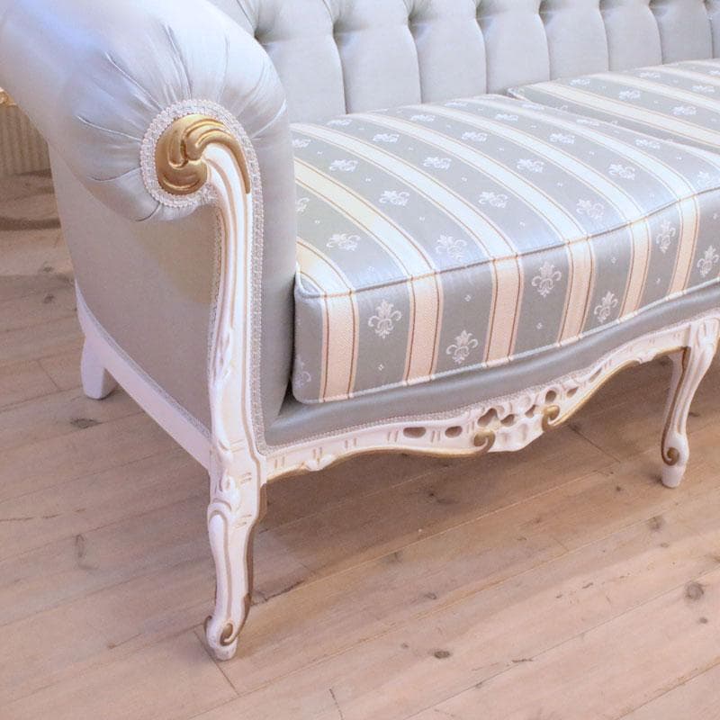 二人掛けソファ 幅190cm ロココ 白家具 ダブルソファ 602-1032