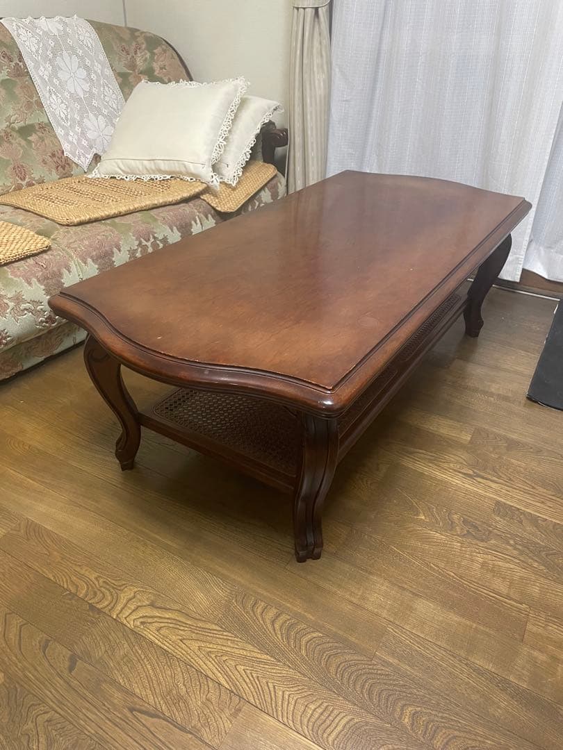 アンティーク　猫足　クラシック木製センターテーブル